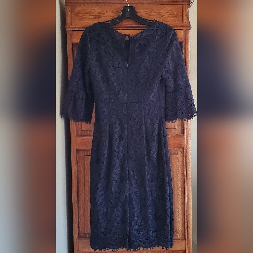 HOBBS VANESSA PENCIL DRESS NAVY LACE SIZE US 4 NWT - Picture 2 of 16